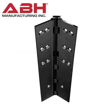 Abh A110HD / A110LL Aluminum Continuous Gear Hinges Full Mortise 80" Black ABH-A110HDB 080